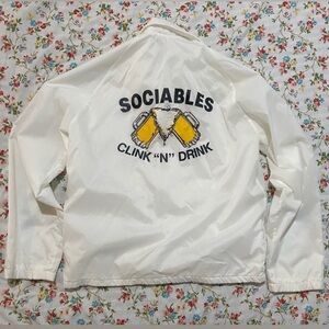 Vintage windbreaker coach’s jacket size M